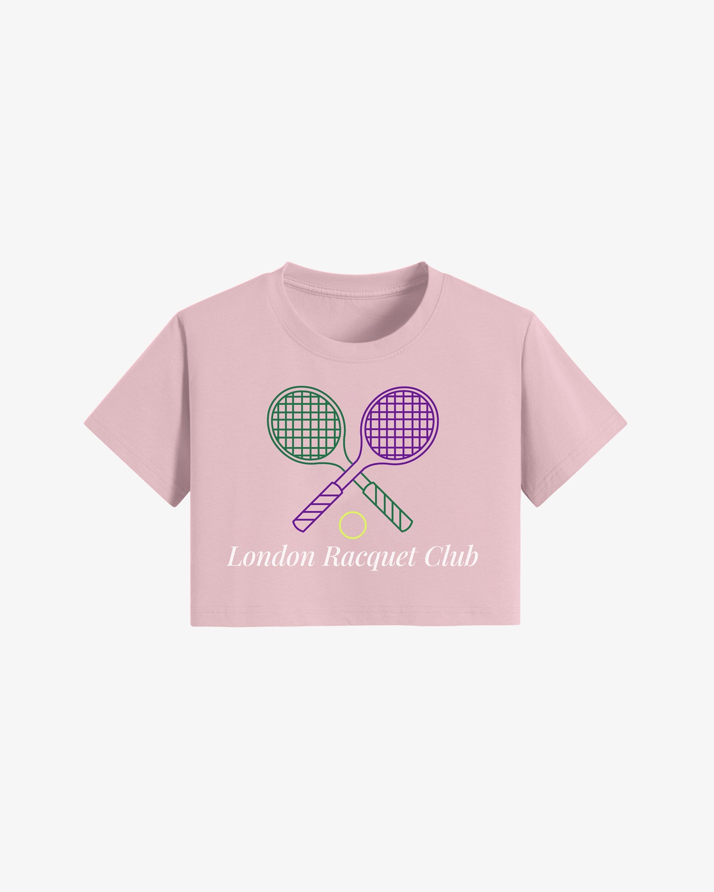London Racquet Club Wimbledon Crop Top - Pink